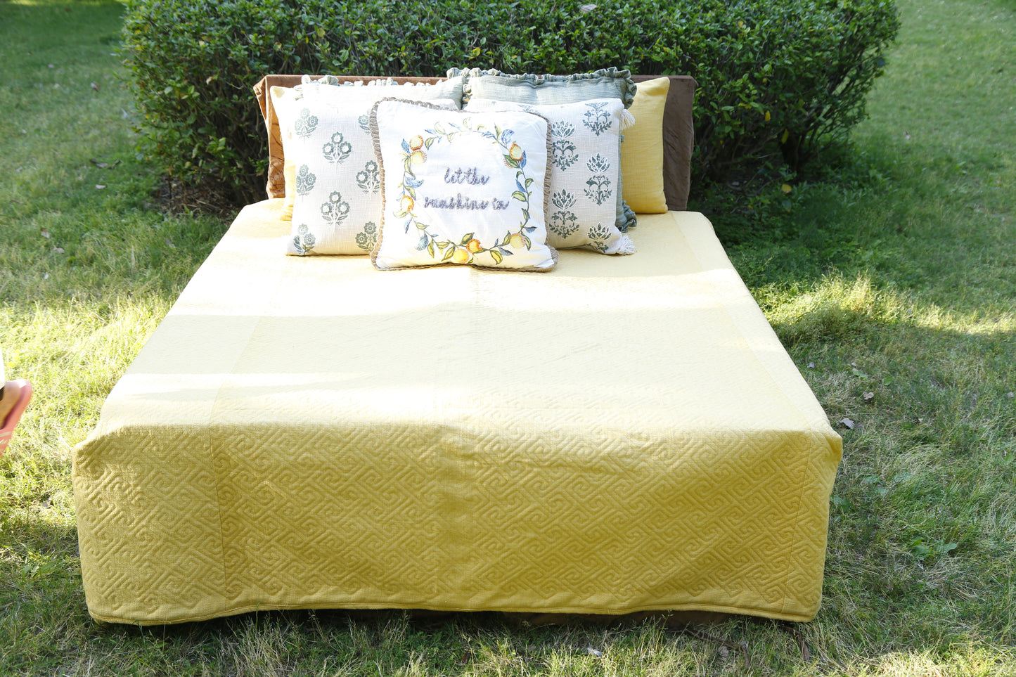 Sunshine Yellow (Bedsheet with 2 pillow Covers)