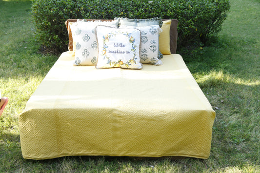 Sunshine Yellow (Bedsheet with 2 pillow Covers)