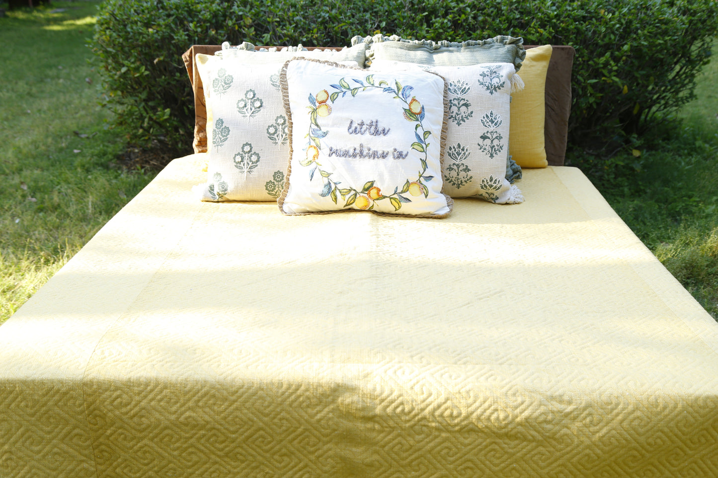 Sunshine Yellow (Bedsheet with 2 pillow Covers)