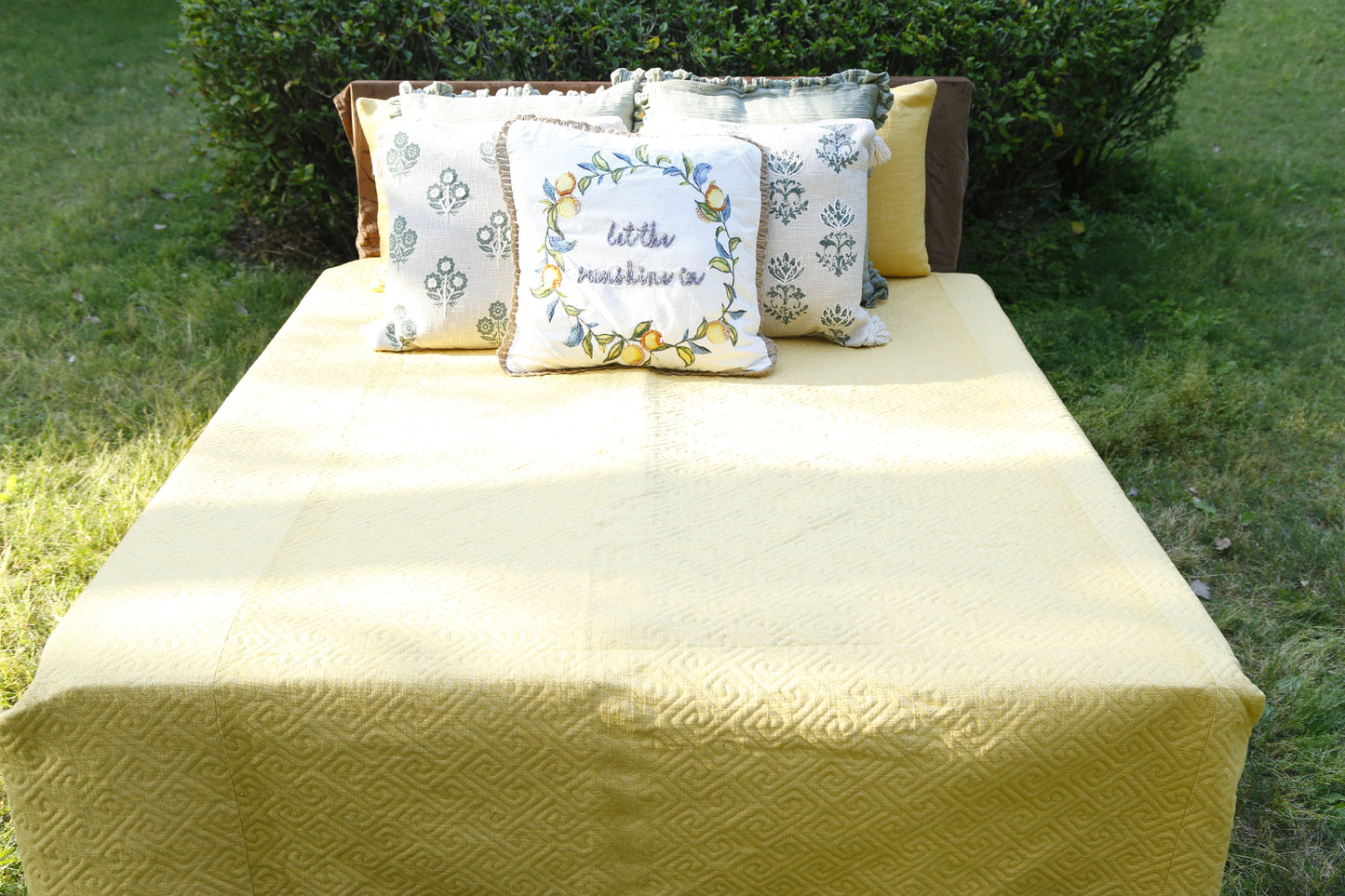 Sunshine Yellow (Bedsheet with 2 pillow Covers)