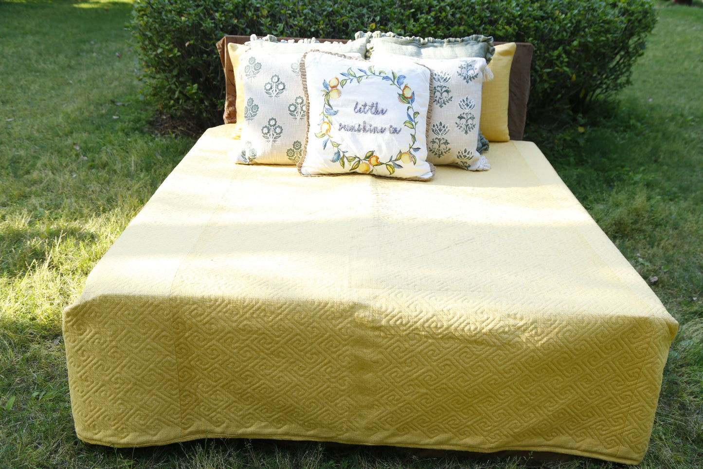 Sunshine Yellow (Bedsheet with 2 pillow Covers)