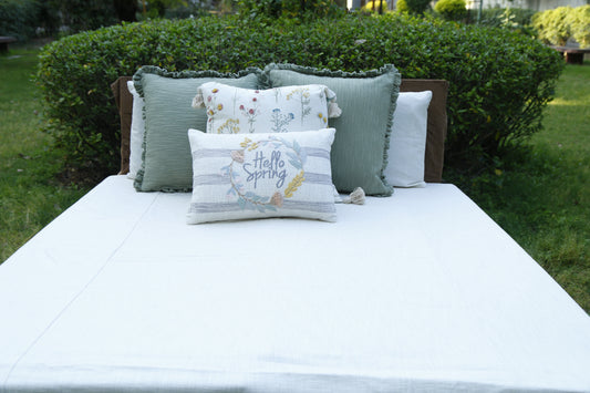 Hello Spring (Bedsheet with 2 pillow Covers)